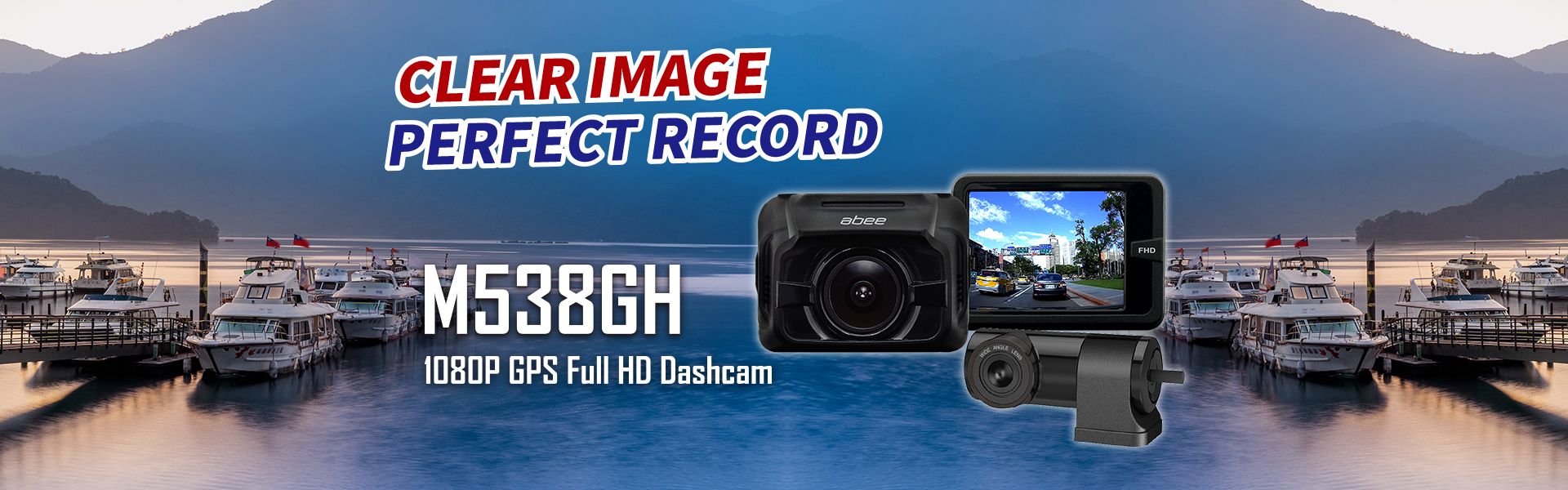 abee M538GH 1080P GPS Dash Cam