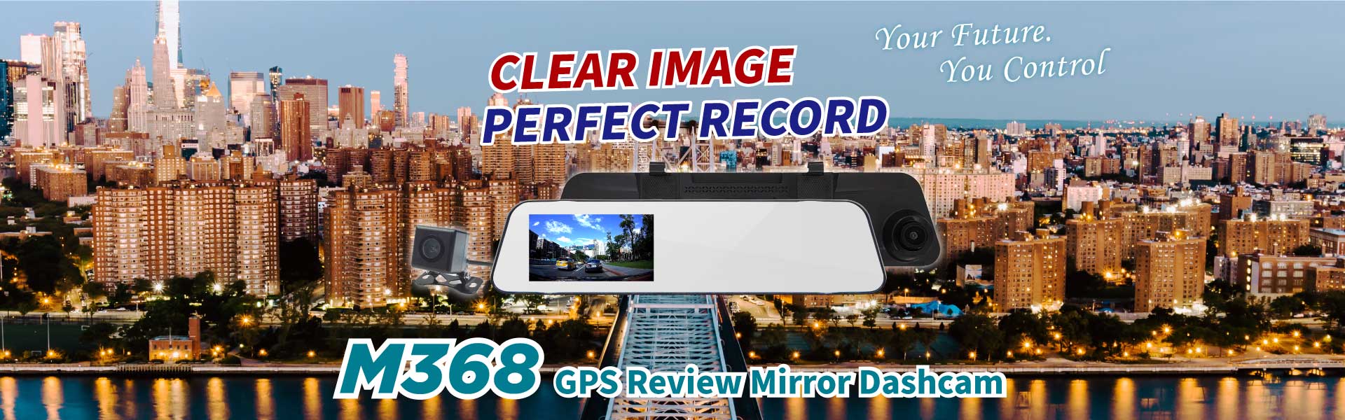 abee M368 GPS Review Mirror Dashcam