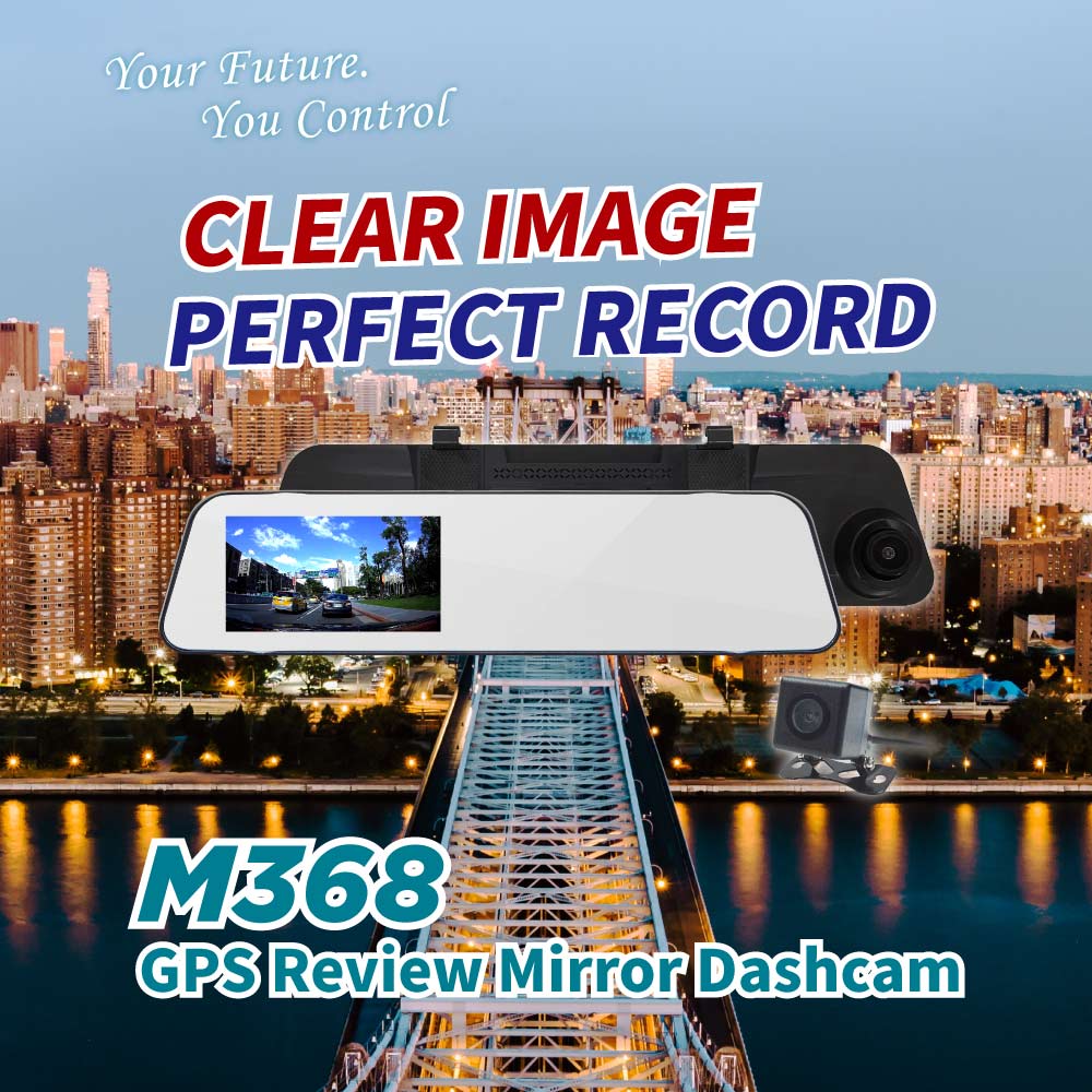 abee M368 GPS Review Mirror Dashcam