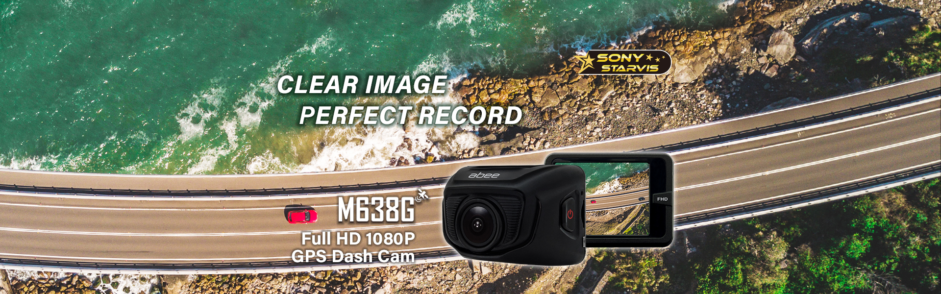 abee M638G 1080P GPS Dash Cam