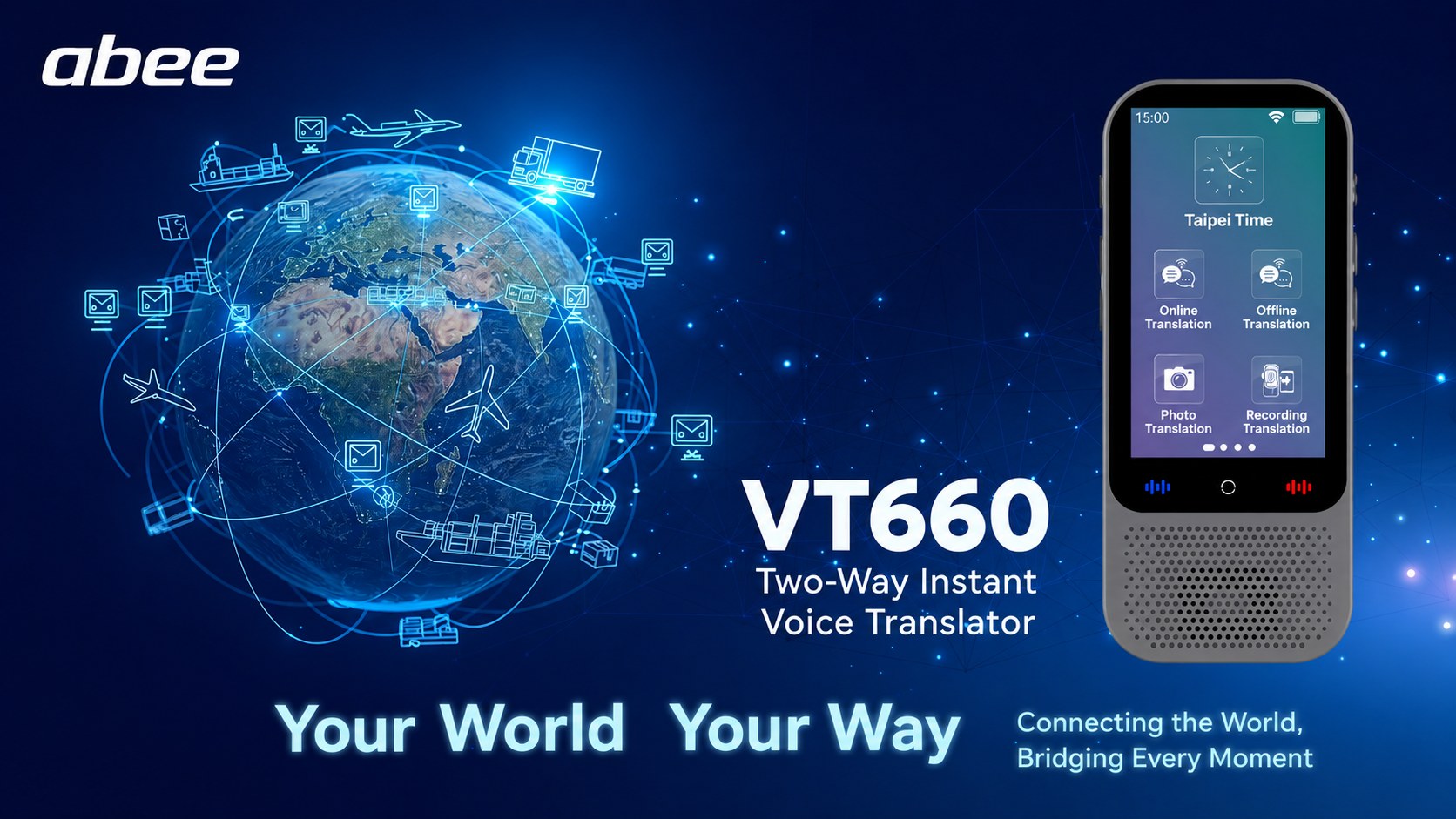 abee VT660 Two-Way Instant Voice Translator