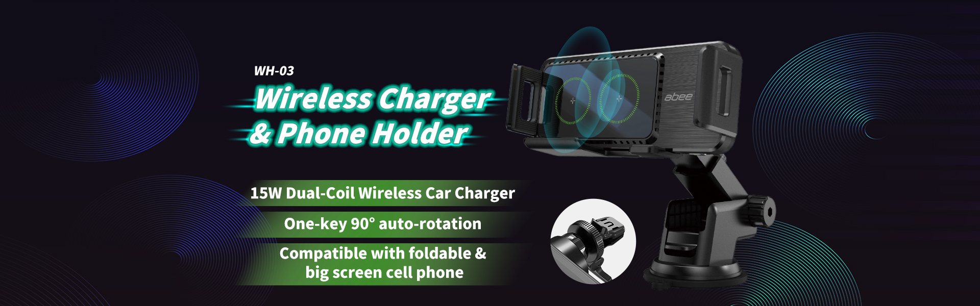 abee WH-03 Wireless Phone Charger