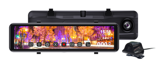 Digital rearview mirror dash cam
